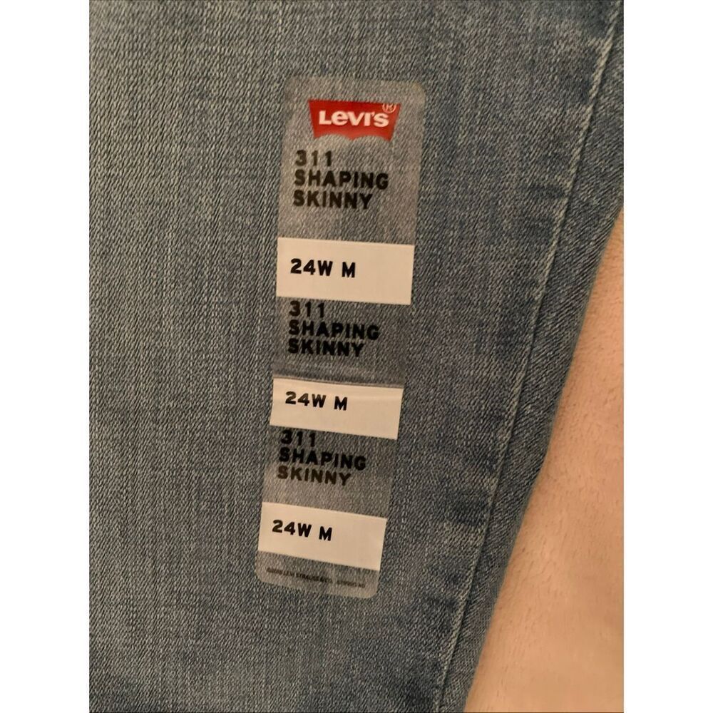 Levis 311 Shaping Skinny Jeans Women Plus Size 24W Blue Denim29" Inseam - Picture 4 of 10